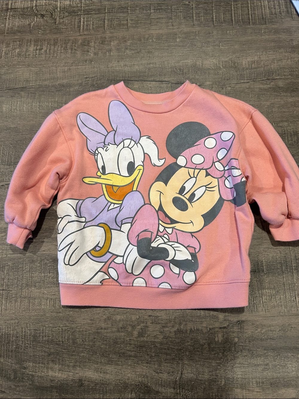 Disney Pink Minnie & Daisy Pullover Sweatshirt for Kids